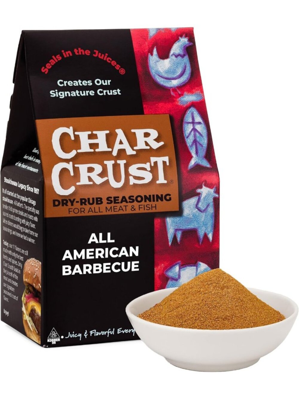All-in-One BBQ Dry Rub Seasoning for Ribs, Chicken, Pork & Burgers - 3 Pack